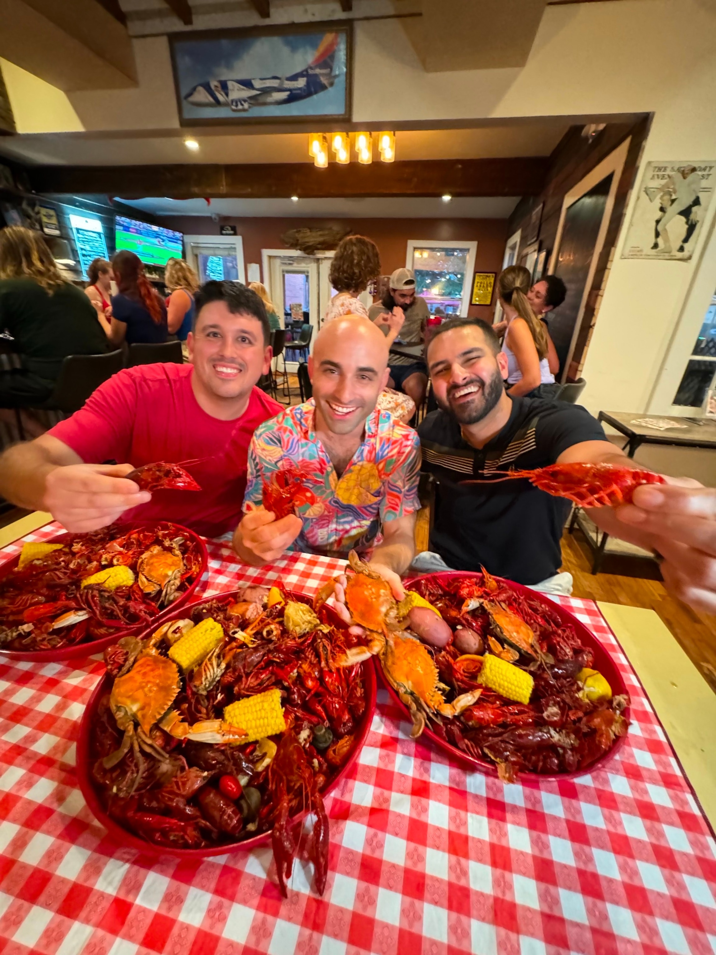 PHOTO: ABC News' Ashan Singh enjoys some local crawfish in New Orleans.