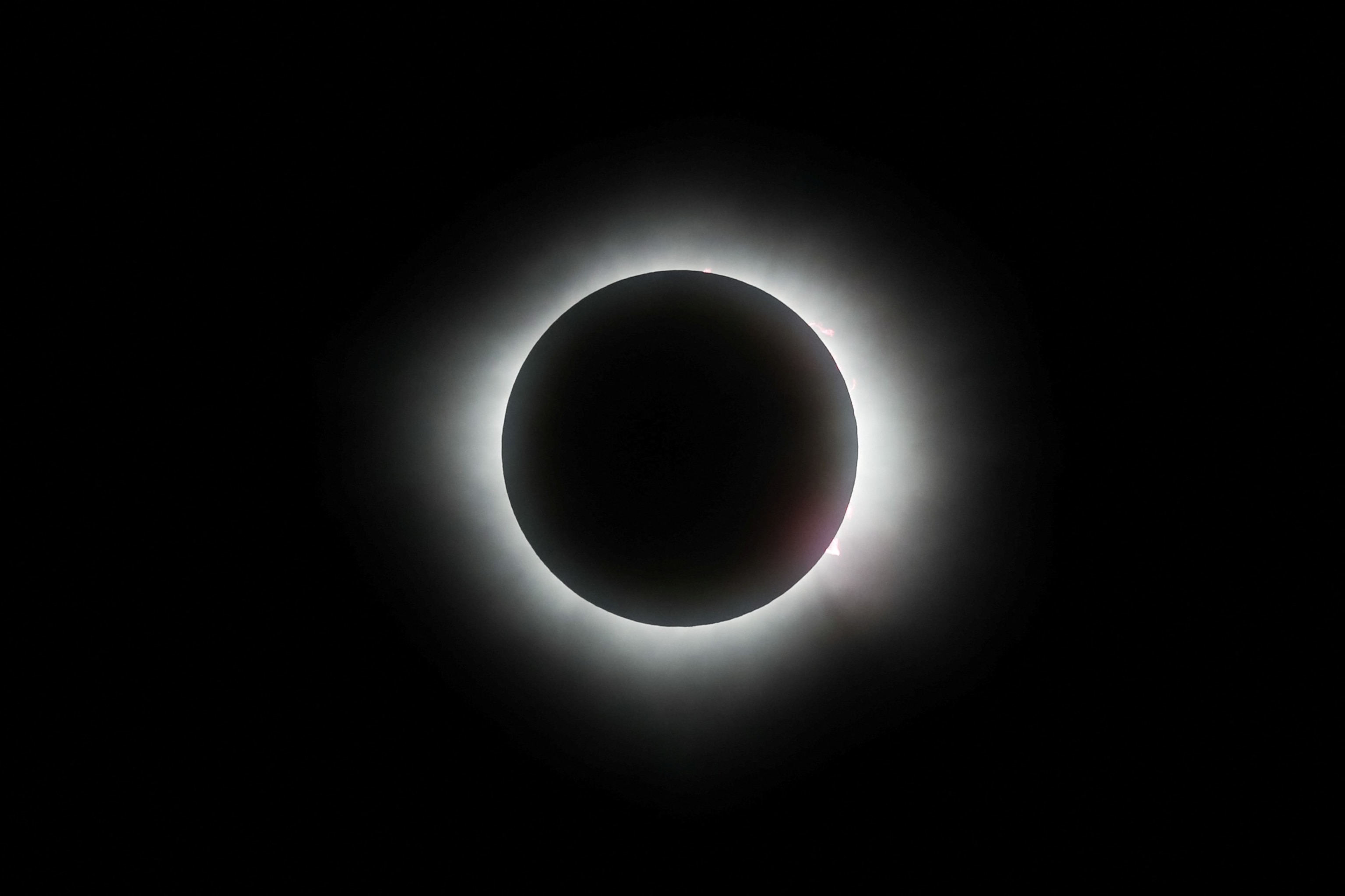 PHOTO: A total solar eclipse is seen from Mazatlan, Mexico, April 8, 2024.