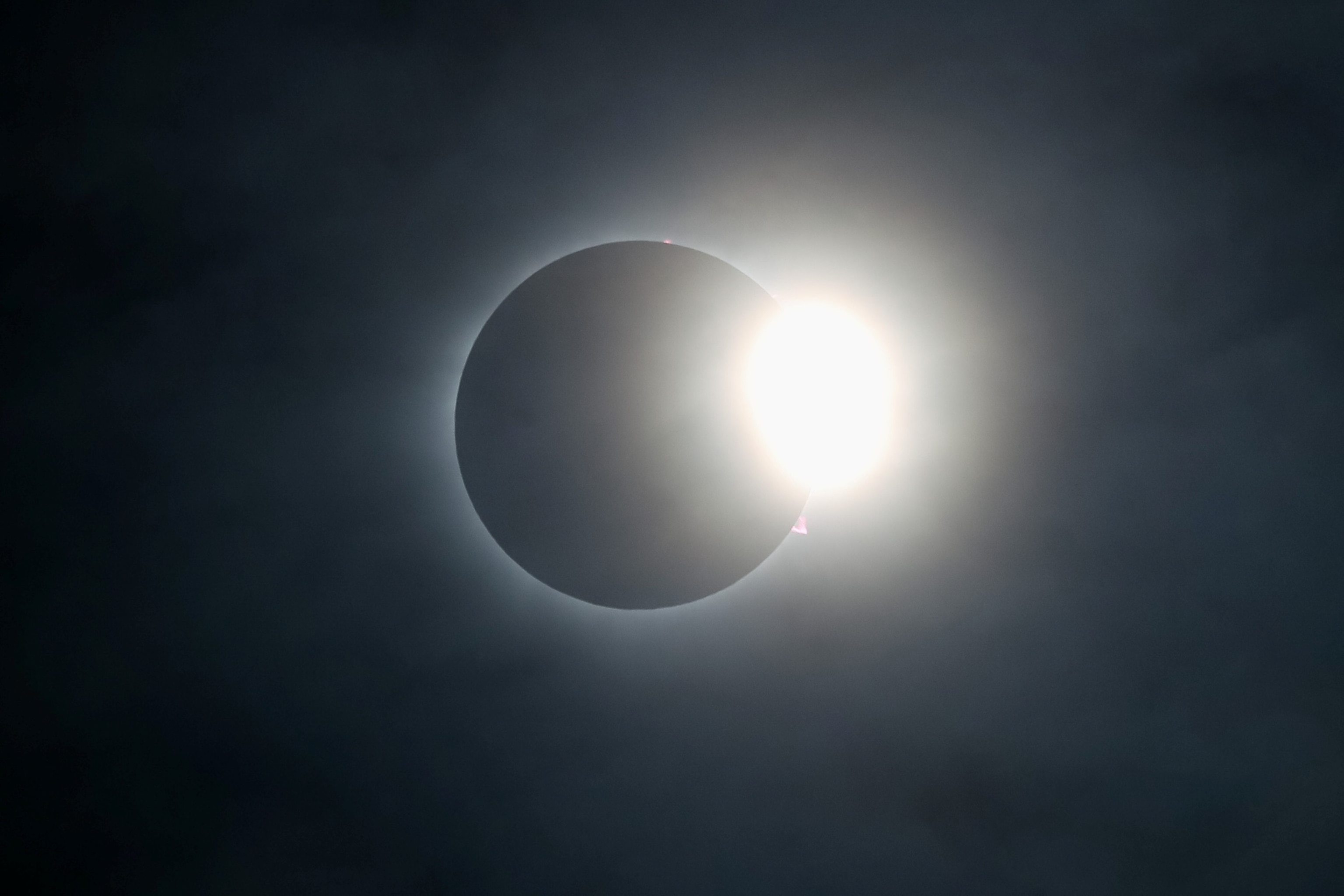 PHOTO: A solar eclipse is seen from Mazatlan, Mexico, April 8, 2024.