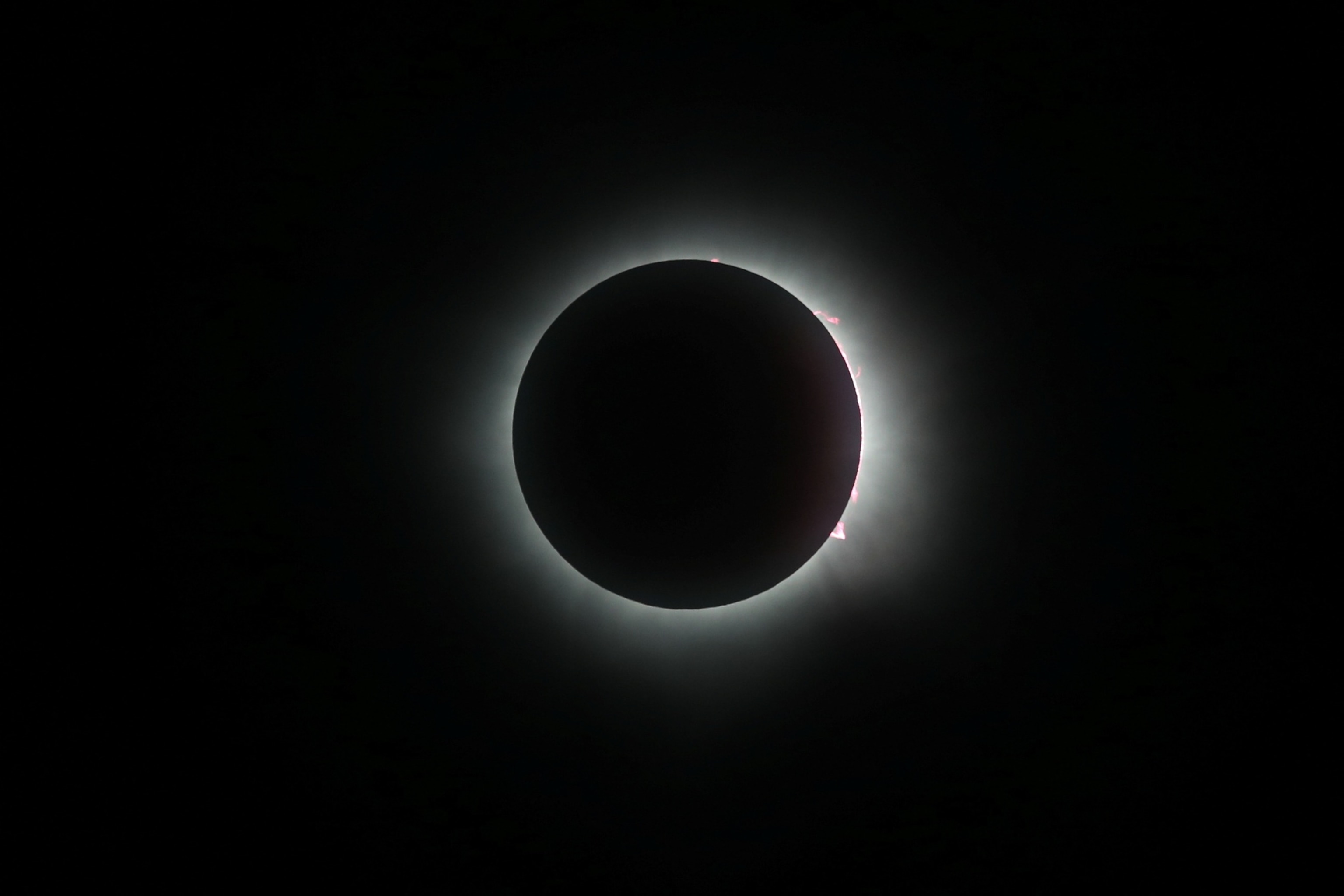 PHOTO: A total solar eclipse is seen from Mazatlan, Mexico, April 8, 2024.