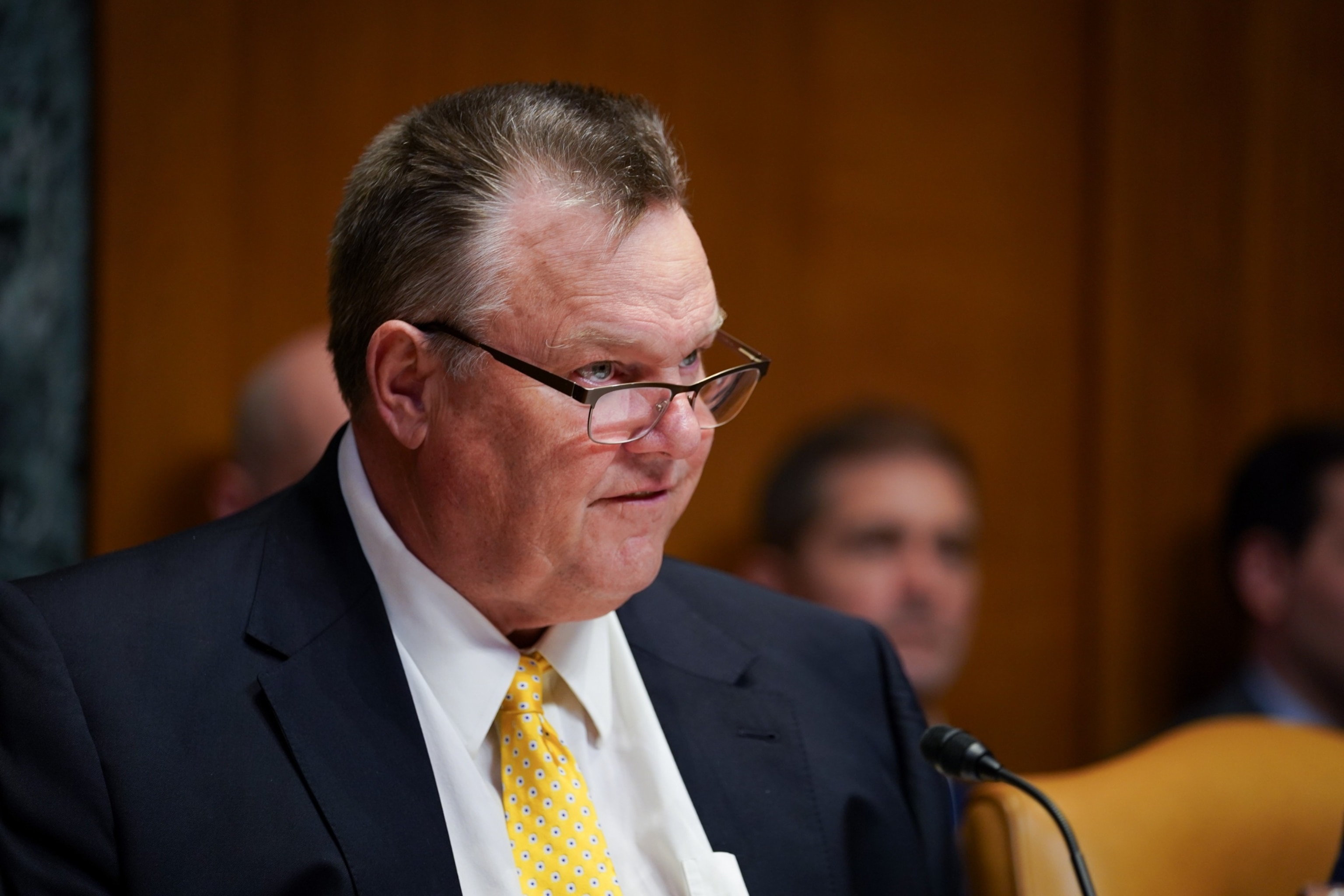 PHOTO: Senator Jon Tester, a Democrat from Montana and chairman of the Senate Appropriations Subcommittee on Defense, during a hearing in Washington, D.C., May 8, 2024. 