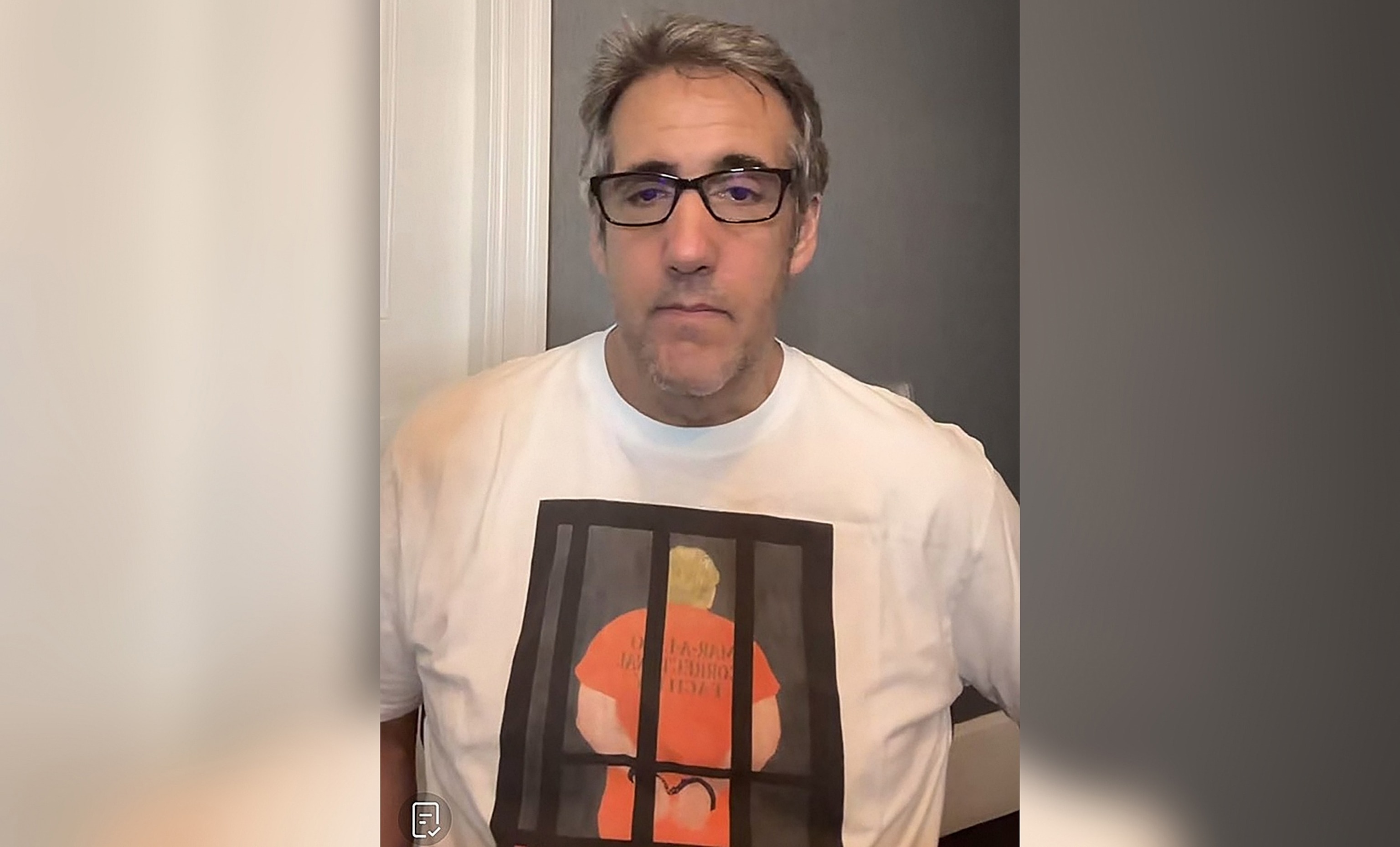 PHOTO: Michael Cohen speaks about hush money case on TikTok